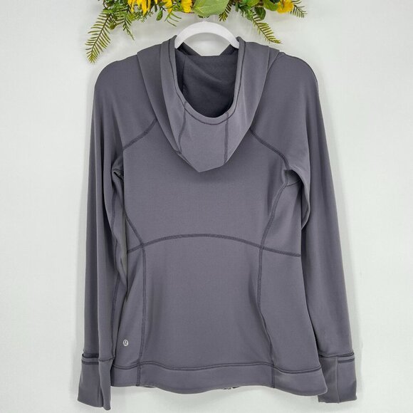 Lululemon Every Journey Hoodie Moonwalk Gray Size 8 Zip Jacket Travel Athleisure - Picture 5 of 11